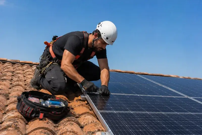 Maintenance et monitoring de panneaux solaires au Bono