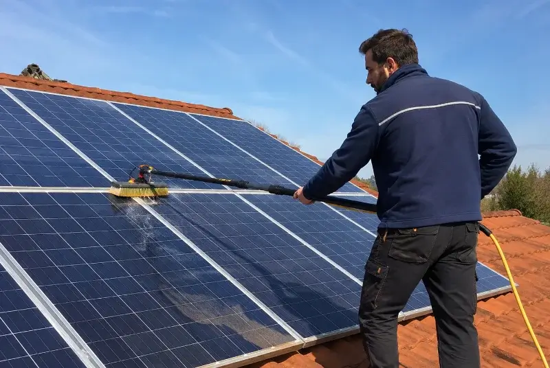 Nettoyage et entretien de panneaux solaires au Bono